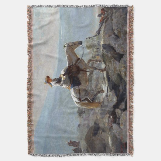 The Birdie Path Winslow Homer 1868 Deken (Voorkant Verticaal)