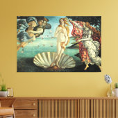 The Birth of Venus Canvas Afdruk (Insitu (Woonkamer))