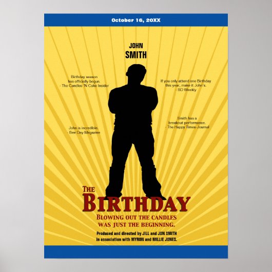 The Birthday Movie Poster (Boy) (Voorkant)