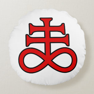 The Black Alchemist Cross Rond Kussen