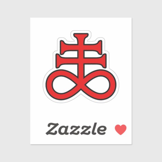 The Black Alchemist Cross Sticker (Vel)