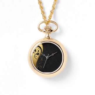The Black and Gold Elegant Watch Horloge
