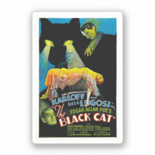 The Black Cat ( film poster) Sticker