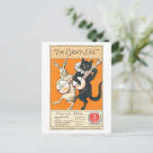 The Black Cat, maart 1896, kattenkunst Briefkaart (Staand voorkant)