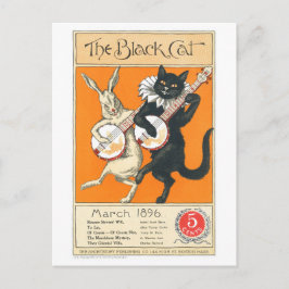 The Black Cat, maart 1896,  kattenkunst Briefkaart