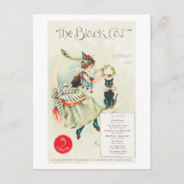 The Black Cat, oktober 1895,  kattenkunst Briefkaart