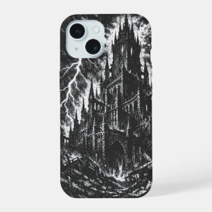 The Black Fortress van BurnsInHell iPhone 15 Hoesje