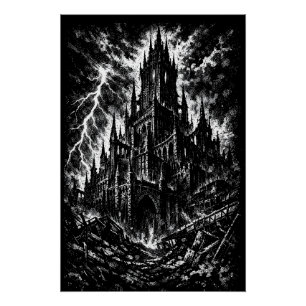 The Black Fortress van BurnsInHell Perfect Poster