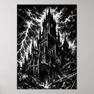 The Black Fortress van BurnsInHell Poster