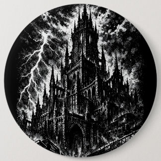 The Black Fortress van BurnsInHell Ronde Button 6,0 Cm