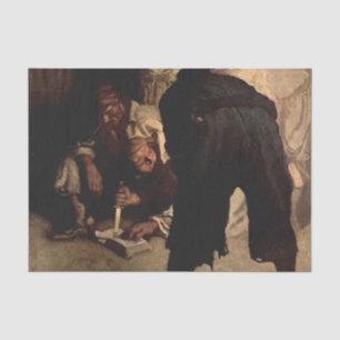 “The Black Spot” door NC Wyeth uit “Treasure Islan Tissuepapier