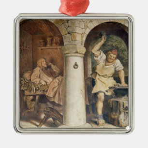 The Blacksmith of Ruhla, c.1854 Metalen Ornament