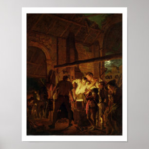 The Blacksmith's Shop (olie op doek) Poster