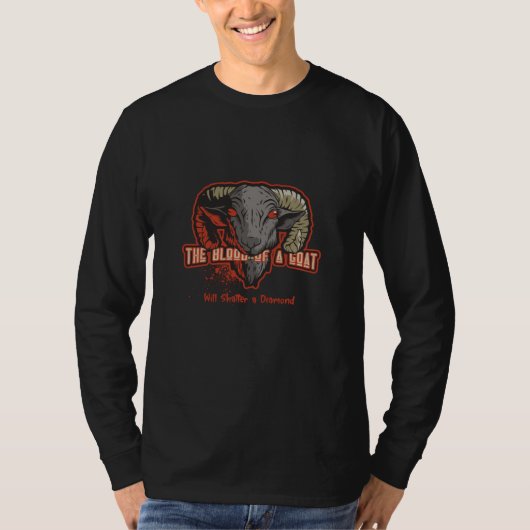 The Blood Of a Goat Will Shatter Devil Goat T-shirt (Voorkant)
