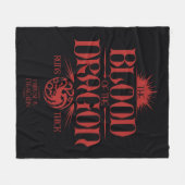 The Blood of the Dragon Runs Thick Fleece Deken (Voorkant (Horizontaal))