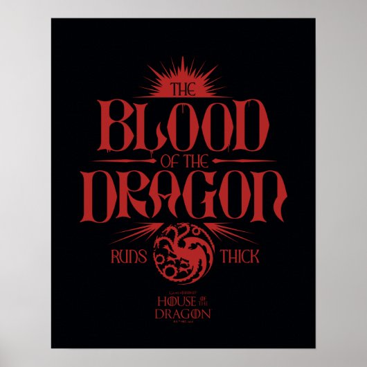 The Blood of the Dragon Runs Thick Poster (Voorkant)