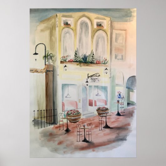 The Blossom Cafe Poster (Voorkant)