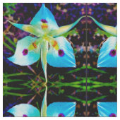 The Blue Lily Dancers Stof (Close Up)