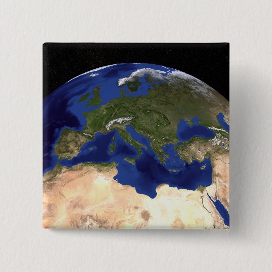 The Blue Marble Next Generation Earth 7 Vierkante Button 5,1 Cm (Voorkant)