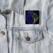 The Blue Marble Next Generation Earth 8 Vierkante Button 5,1 Cm (In situ)