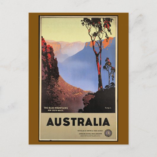 The Blue Mountains, Australia, Briefkaart (Voorkant)