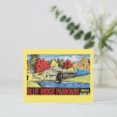 The Blue Ridge Parkway Vintage Briefkaart (Staand voorkant)
