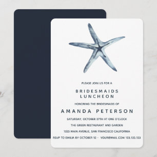 The Blue Starfish Bridesmaids Luncheon Weddenschap Kaart