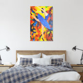 The Blue Symphony Canvas Afdruk (Insitu (Slaapkamer))