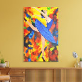 The Blue Symphony Canvas Afdruk (Insitu (Woonkamer))