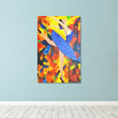 The Blue Symphony Canvas Afdruk (Insitu (Houten vloer))