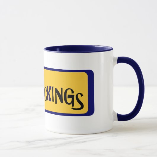 « The BLUES D'ING DE DOCK BLUESDOCKINGS » tasse (Droite)