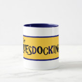 « The BLUES D'ING DE DOCK BLUESDOCKINGS » tasse (Centre)
