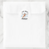 The Body Achieves What the Mind - Summer Time Ronde Sticker (Tas)