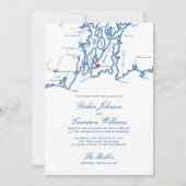The Bohlin Wedding Invitation – Newport RI Map (Devant)