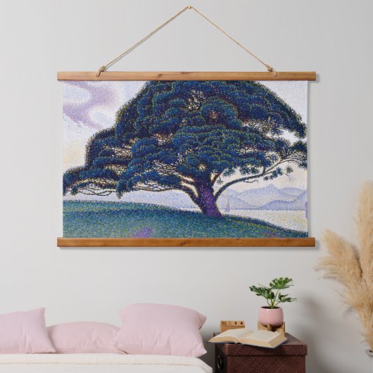 The Bonaventure Pine, Oil Painting, Paul Signac Hangend Wandkleed (Slaapkamer)