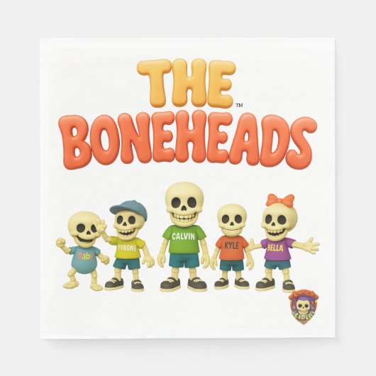 The Boneheads™ Bones Academy™ Servet (Voorkant)