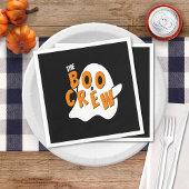 The Boo Crew Ghost Family Halloween Party Zwart Servet