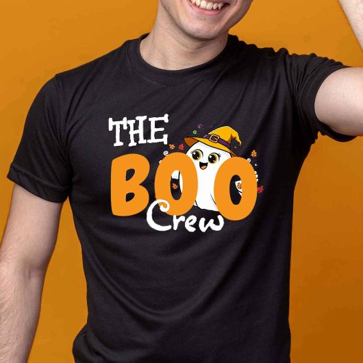 The Boo Crew Orange Family Halloween Matching T-shirt