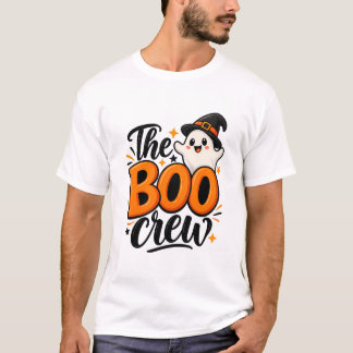 The Boo Crew Oranje Geest Mannen Halloween T-shirt