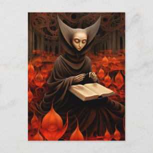 The Book Healer - Surrealistische kunst Briefkaart