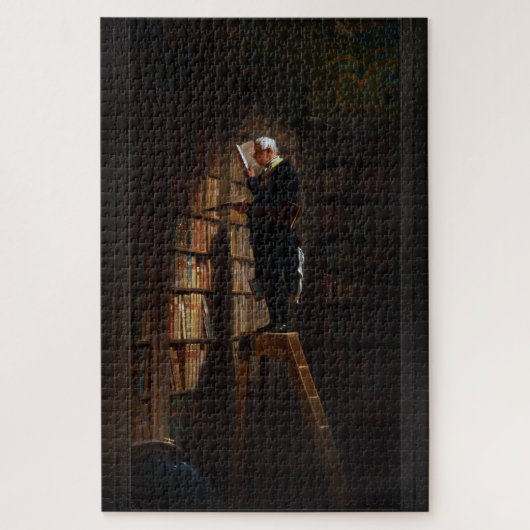 The Bookworm by Carl Spitzweg Old Masters Fine Art Legpuzzel (Verticaal)