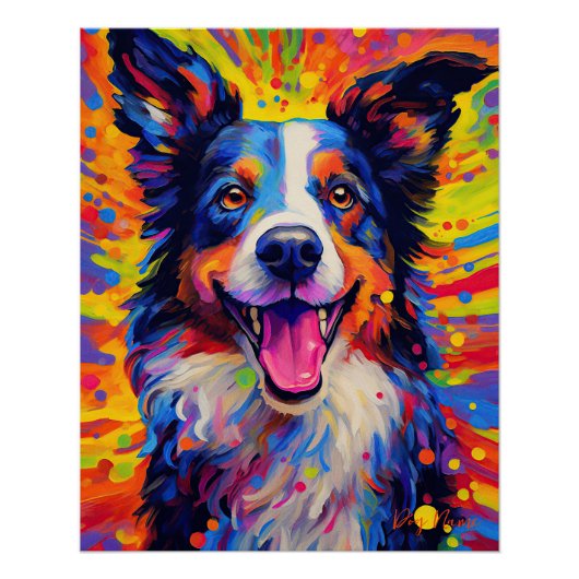 The Border Collie Dog 003 - Zetton Ziana Perfect Poster (Voorkant)