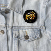 The Boss Crown – Gold Motivation Power Button 🔥 (In situ)