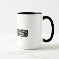 The Boss Custom Black Typography Grappig