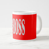 THE BOSS - texte en gras - Mug de café géant rouge (Devant droit)