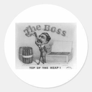 The Boss - Top of the Heap! Ronde Sticker
