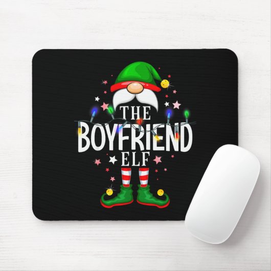 The Boyfriend Elf Christmas Family Pajama Party Muismat (Met muis)