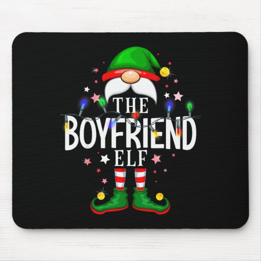 The Boyfriend Elf Christmas Family Pajama Party Muismat (Voorkant)