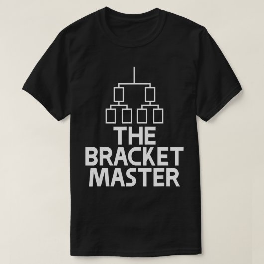 The Bracket Master Basketball Tournament T-shirt (Design voorkant)