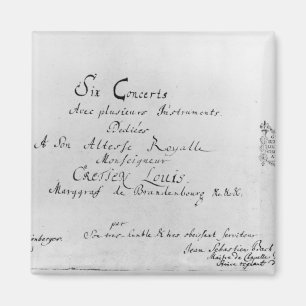 The Brandenburg Concertos, 1721 Magneet